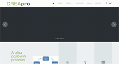 Desktop Screenshot of creapro.si